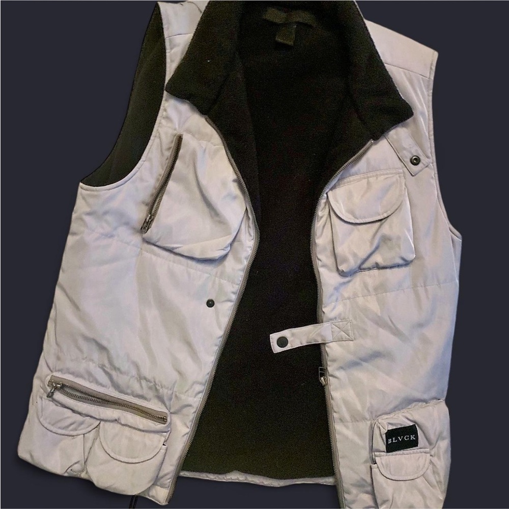 BLVCK Gray and Black Men's Vest